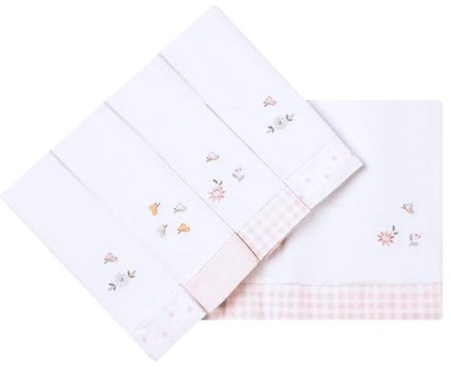 Papi Textil Fralda Bordados Papi Com Bainha 74Cm X 70Cm Contem 05 Un