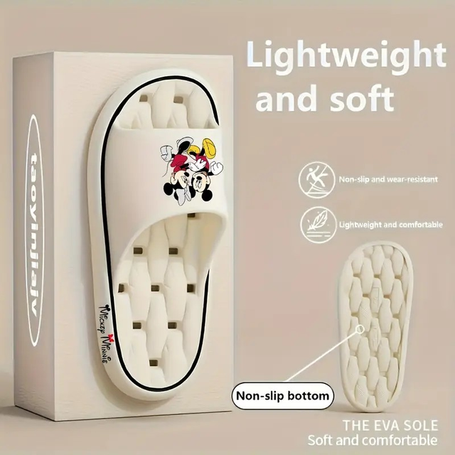 DISNEY Mickey &amp; Minnie Mouse Unisex EVA Slippers