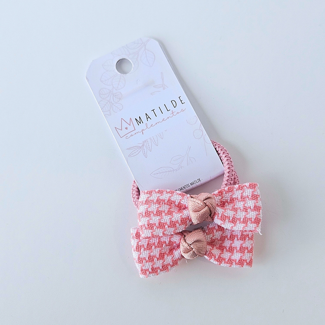 Colet Lazo Par Pata de Pollo Rosa