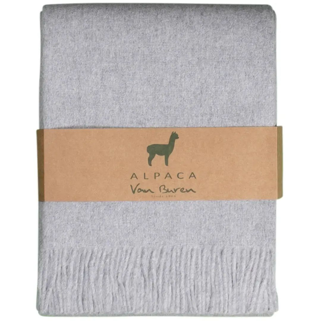 Plaid en laine d'alpaga