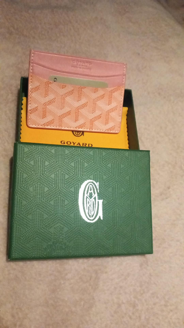 Goyard kaart houder roze