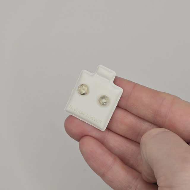 925 Studs with Seaglass from Berwickshire Scotland