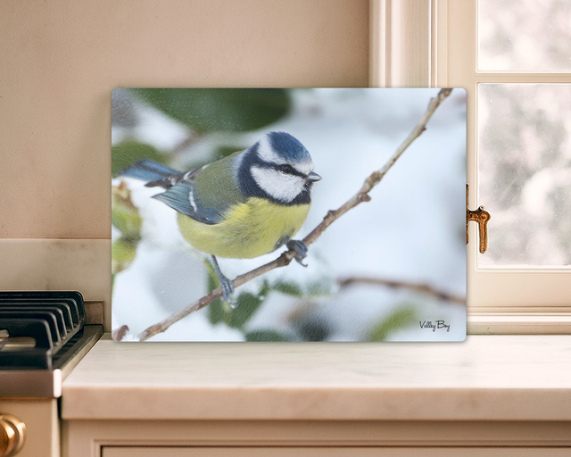 "Beatrice in the Snow" Glass Worktop Saver  