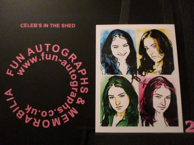 Ashlie Walker Authentic Autographed 6x4.5 Pop Art Limited Edition (2)