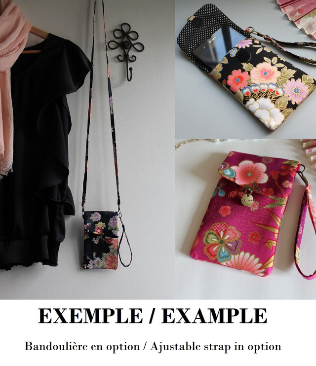 Etui pour smartphone "Miya" rouge