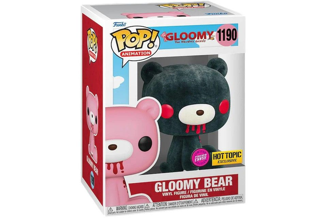 Gloomy: Gloomy Bear Flocked Exclusive (Chase) Pop! #1190