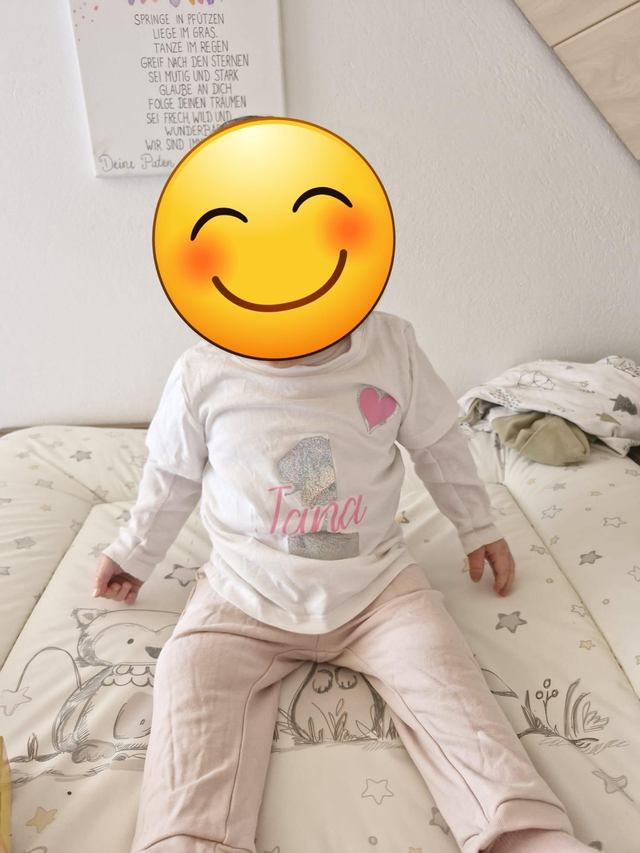 Kindershirt mit Name und Zahl