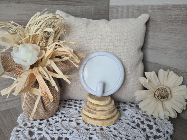 Grand crochet avec photos Rond Ø 6.8 cm Blanc 