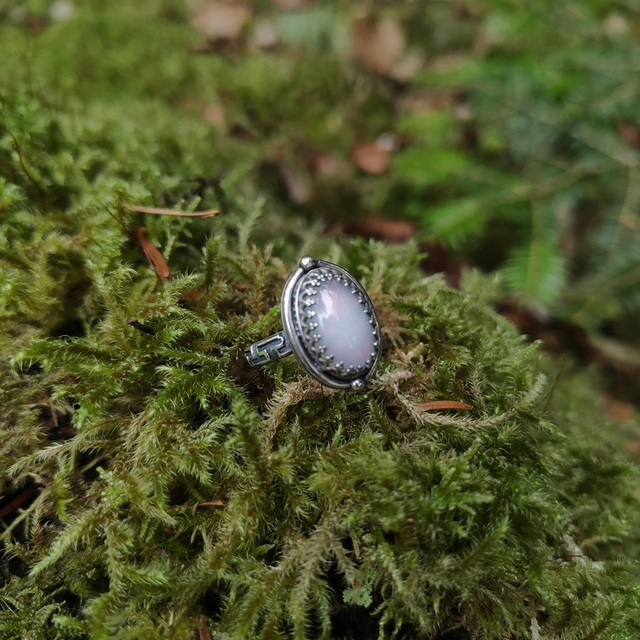 Bague Opale Welo Argent Massif
