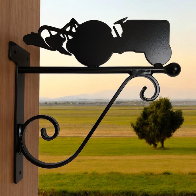 Tractor &amp; Plough Hanging Basket Bracket
