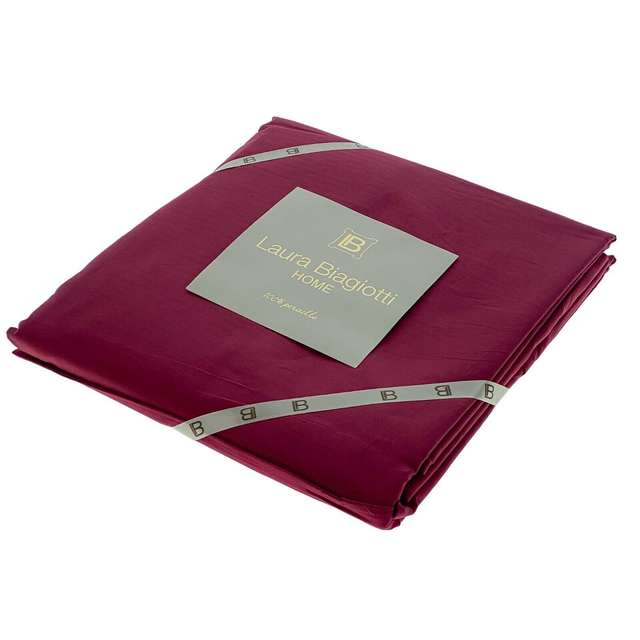 Lenzuola Matrimoniali "Laura Biagiotti" Cotone Percalle CILIEGIA