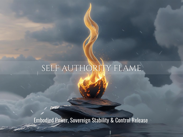 Self Authority Flame | Embodied Power, Sovereign Stability &amp; Control Release | Same Day Delivery