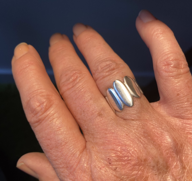 Bague en argent « Galets crescendo »