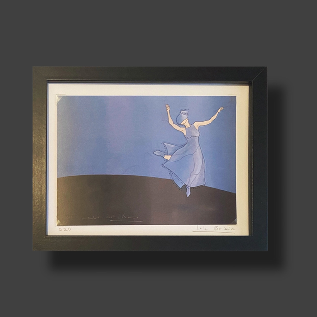 Ilustración Bailarina azul 3