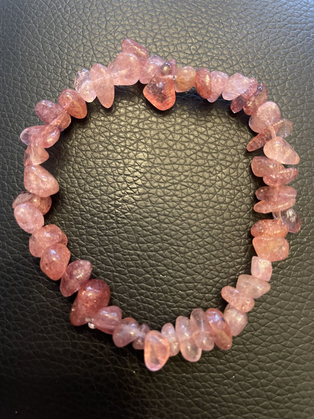 Bracelet Quartz fraise chips