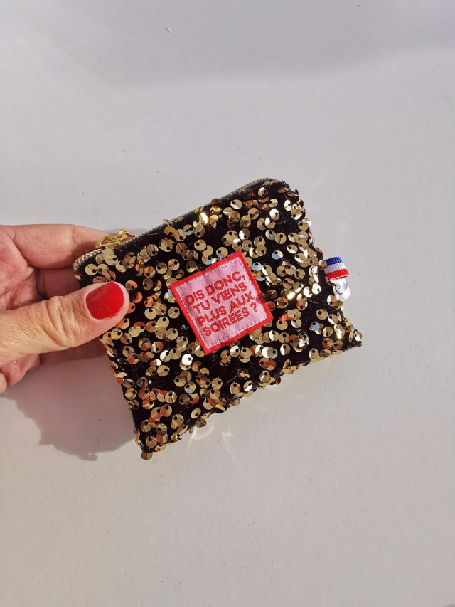 Porte-monnaie ELIOT sequin or