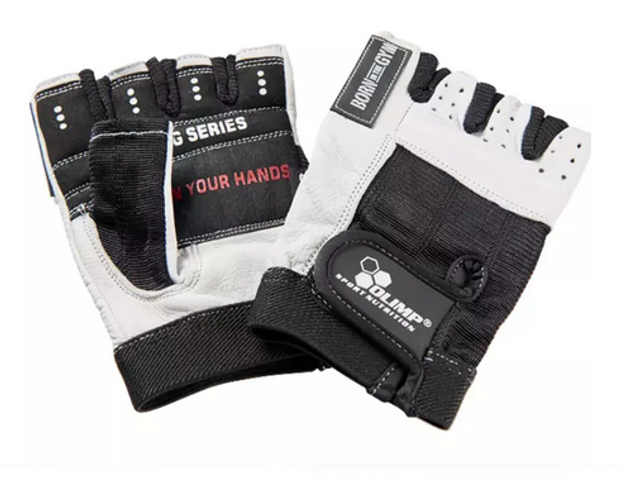 Gants olimp training blanc\noir
