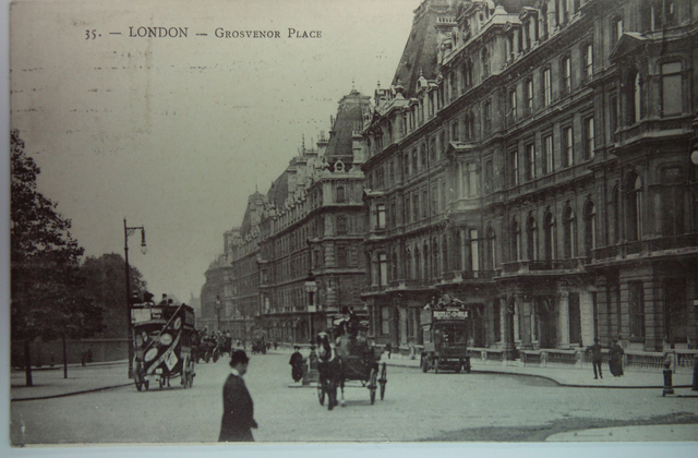 Grosvenor Place, London, Card No.35, Faciolle Phot. Edit. posted 1911 postcard - Our Ref A212