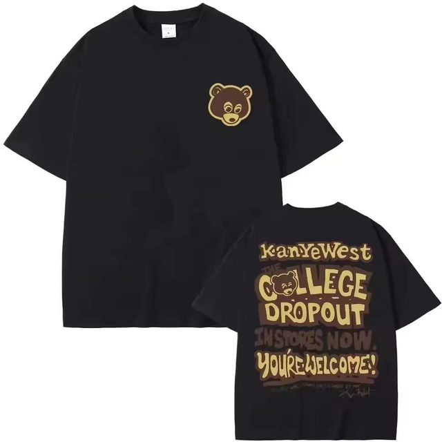 T-shirt Kanye West pour hommes, top, hip hop, rap, vintage 4xl