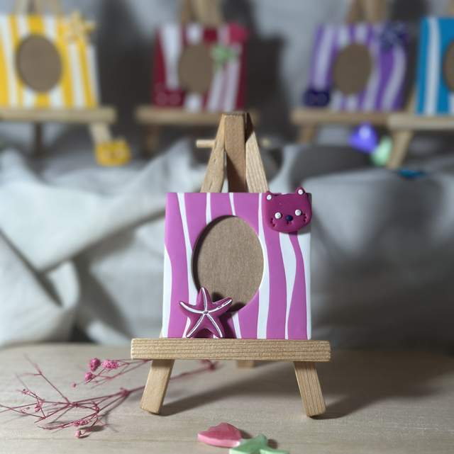 Cadre photo identité avec magnet interchangeable 