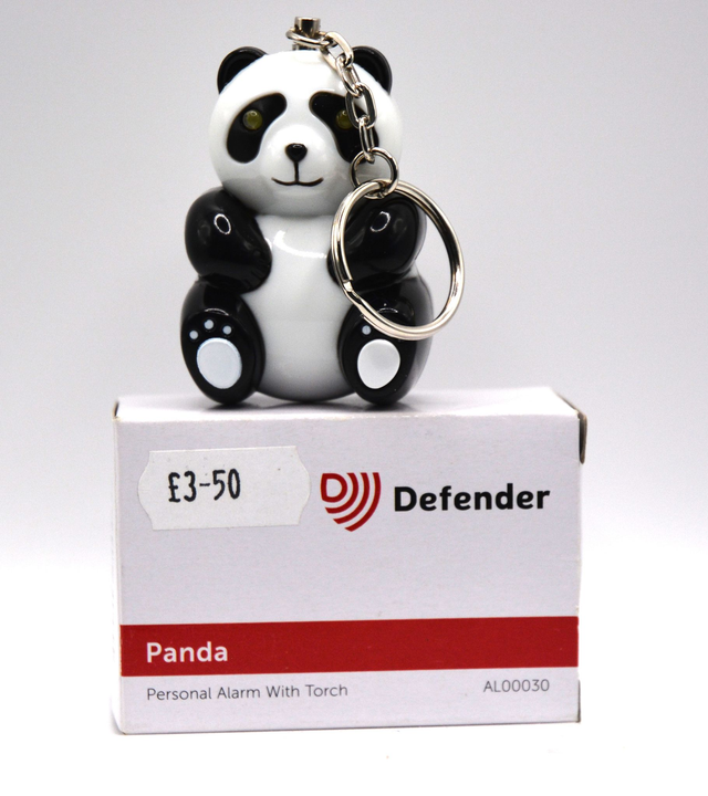 Defender Personal Alarm Panda shaped (AL00030)