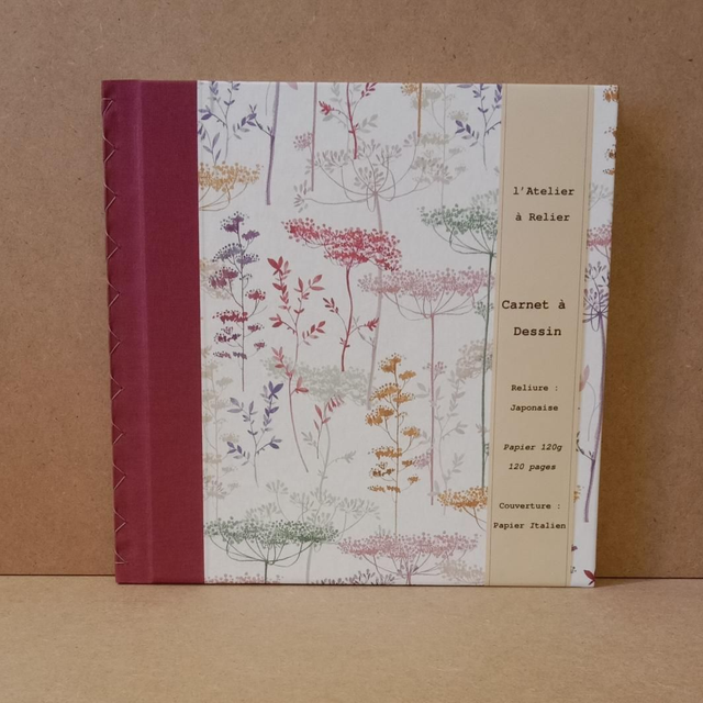 Carnet à Dessin Ombelle/prune