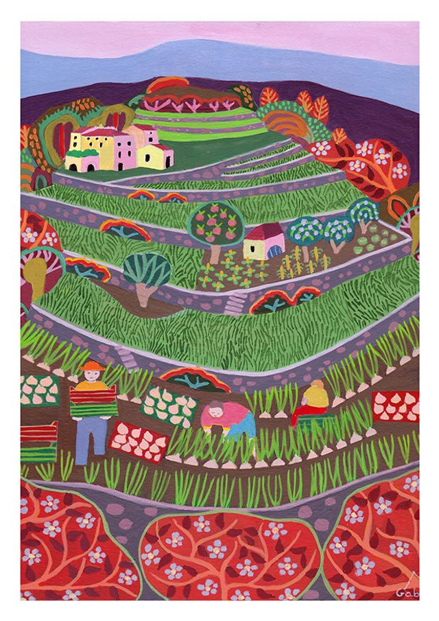 Tirage d'art La culture des oignons