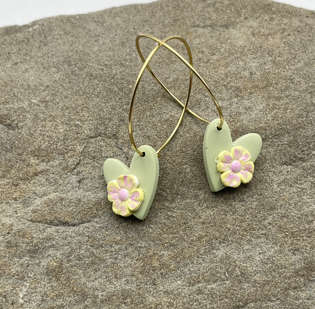 Blossom heart hoops #2