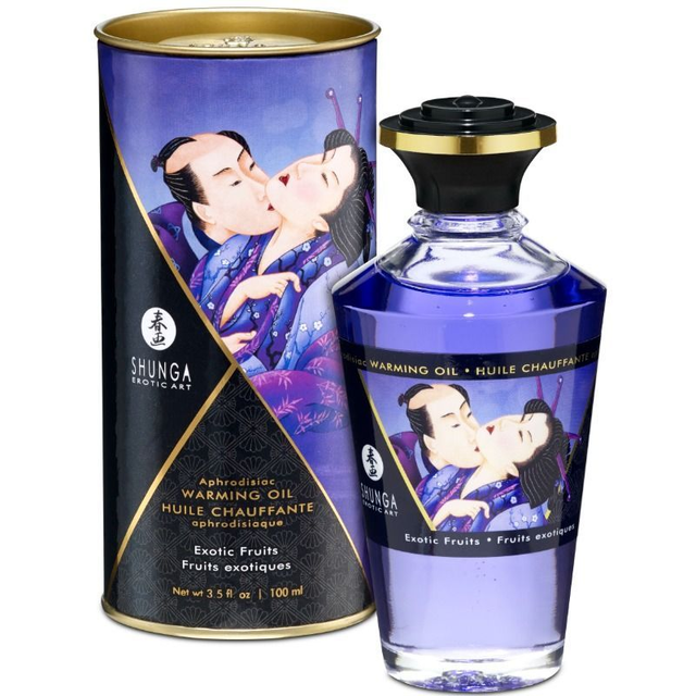 SHUNGA - FRUITS EXOTIQUES - Huile de massage effet de chaleur 100ml