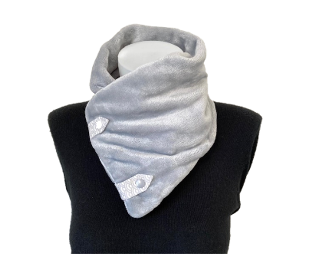 Cache cou doudou Adulte Gris perle Taille unique 