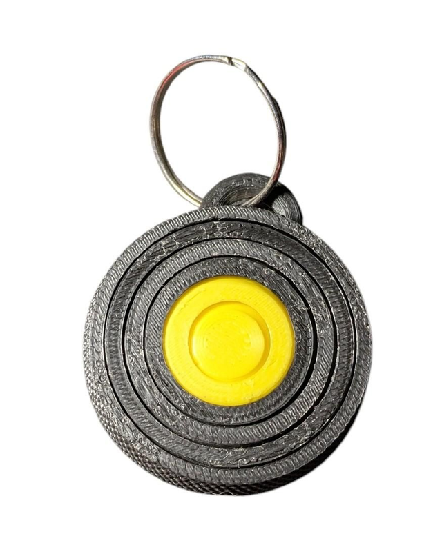 Field Target Face Fidget Spinner Keyring