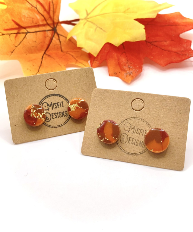 Autumn stud earrings