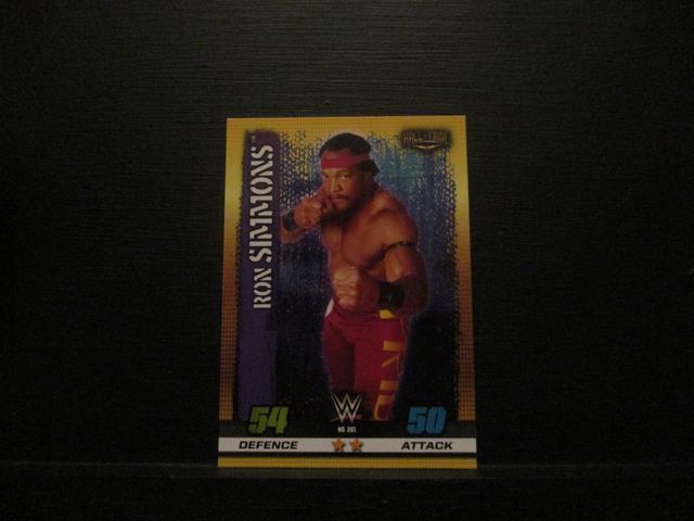 Ron Simmons - Hall Of Fame Slam Attax 10th Edition Original Trading Card #281