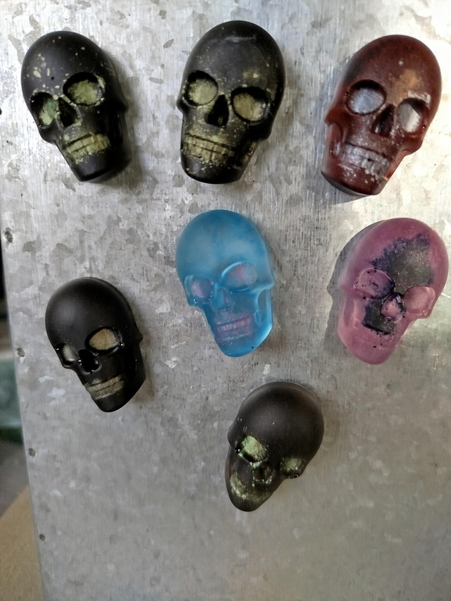 Magnets tête de mort 