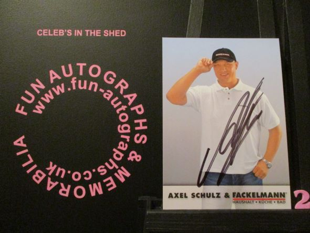 Axel Schulz Authentic Autographed 6x4 Card (2)