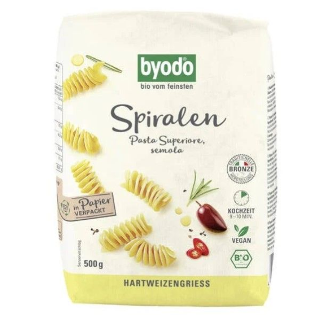 Byodo Spiralen semola, 500g Packung