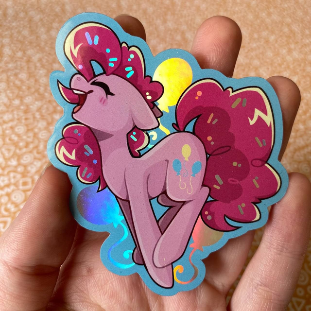 Pinkie Pie Baloons | MLP Sticker Holo