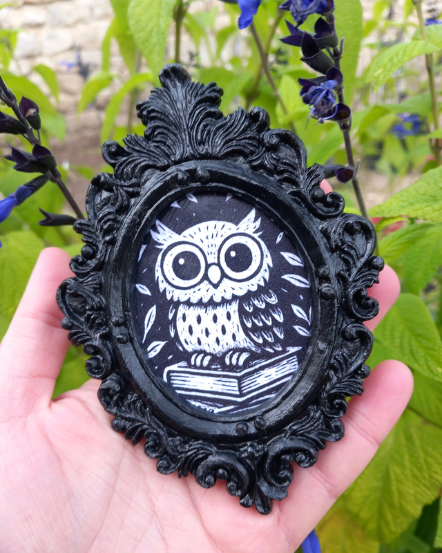 Cadre Maître Hibou - Création papeterie artisanale