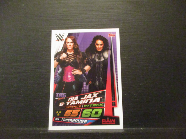 Nia Jax &amp; Tamina - Tag Team Slam Attax Universe Original Trading Card #175
