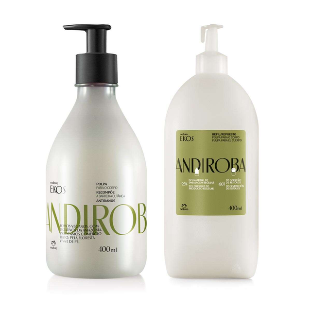 Kit Polpa Desodorante Hidratante Para o Corpo Andiroba Ekos 
