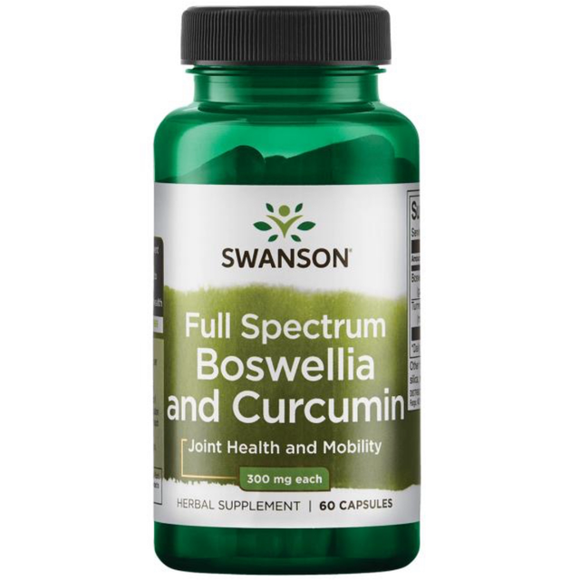Boswellia et Curcuma à spectre complet 300mg - 60 gélules