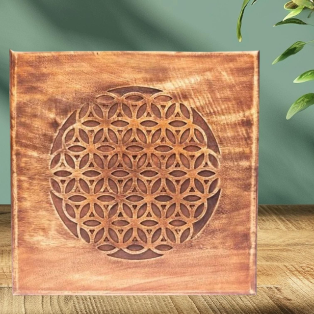 Table d'appoint "Fleur de vie"