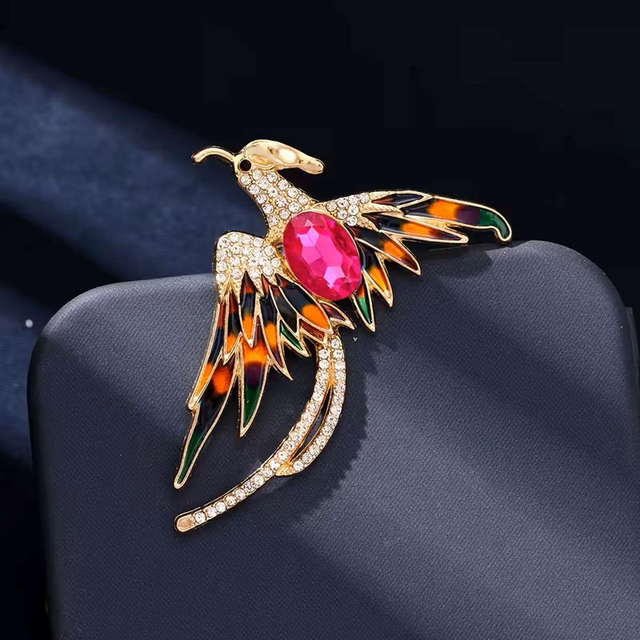 Phoenix Brooch available in various Colours 