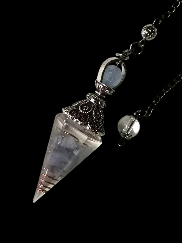 Pendule aigue marine 