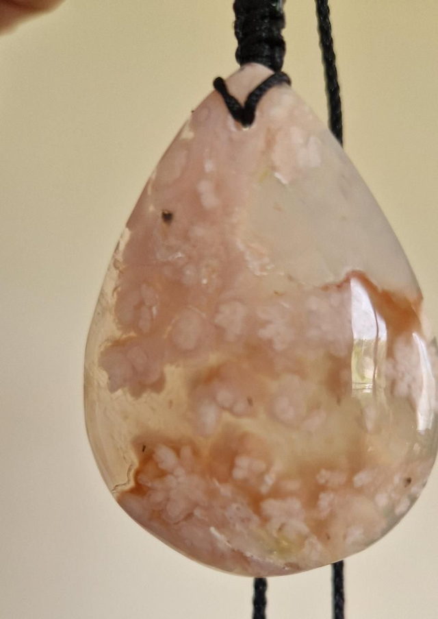 Pendentif Agate Fleur