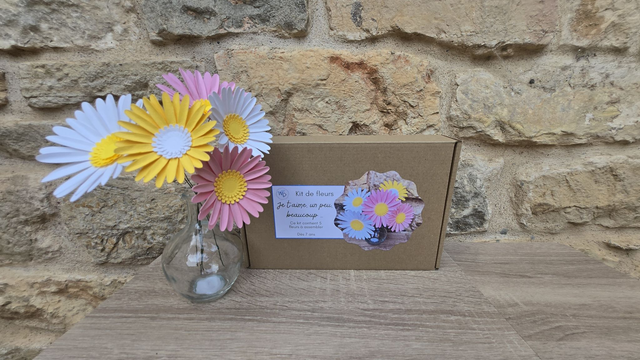 Kit de fleurs "Je t'aime, un peu, beaucoup…" – Créez votre bouquet éternel