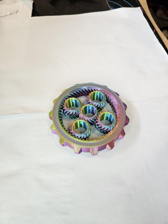 3D Printed Fidget Spinner, All Plastic, Fun for All Ages, ADHD & Autism Relief