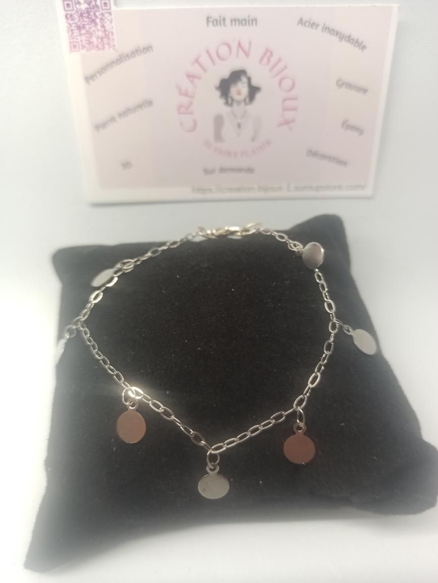 Bracelet pendentif rond