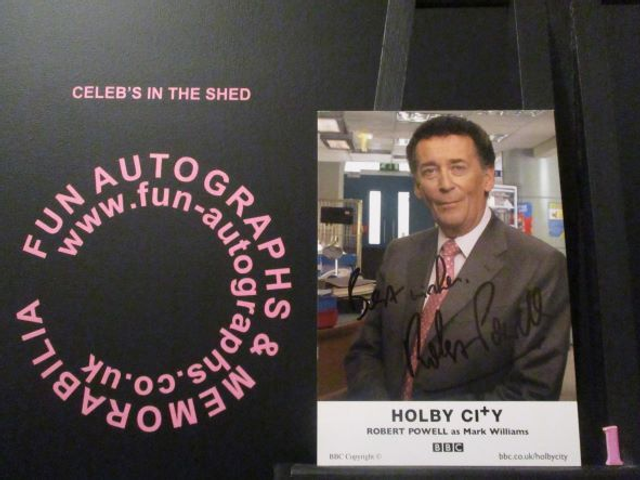 Robert Powell (Mark Williams) Authentic Autographed Holby City 6x4 Cast Card (1)