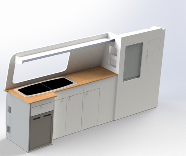 Camper Furniture Medium Size Van ( VW T5 Vauxhall Vivaro, Transit Custom)